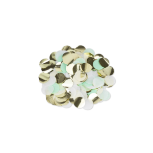 Confettis rondes vert menthe